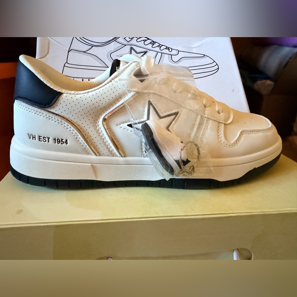 White and Black Sneakers by Vintage Havana